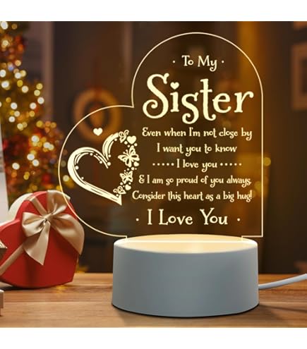 Afterprints Gifts for Mom - to My Mom Night Light, Christmas